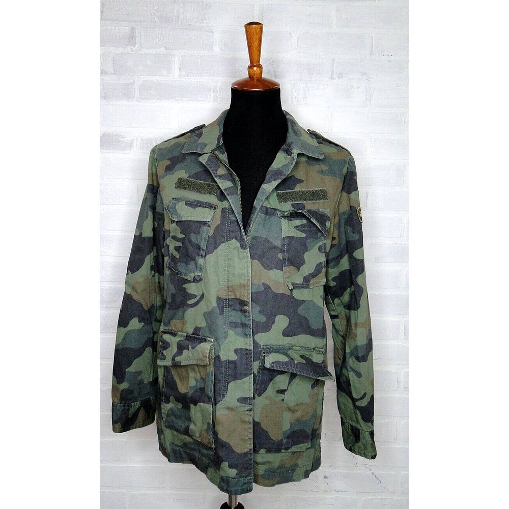 Nordstrom Leith Camo Military Style Jacket Women's Size Small
